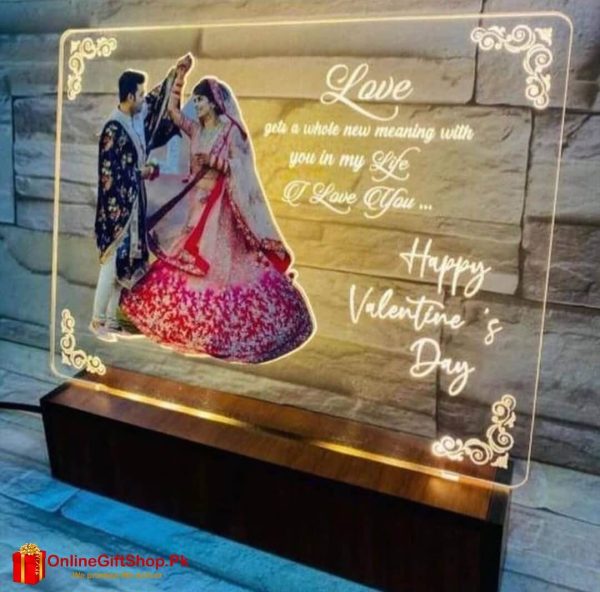 Valentine's Special Glass Lamp