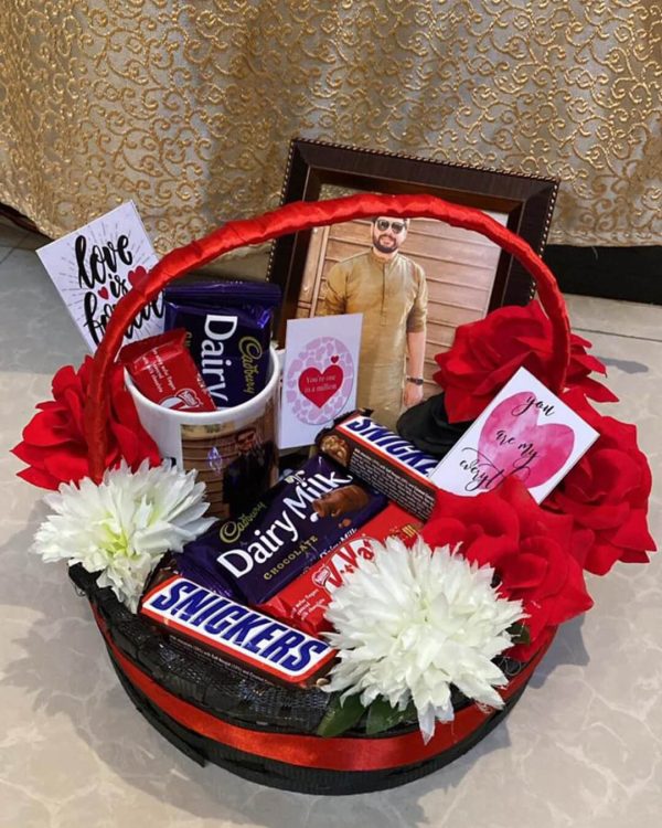 Floral Chocolate Basket