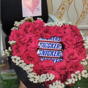 Heart Shape Floral Chocolate Box